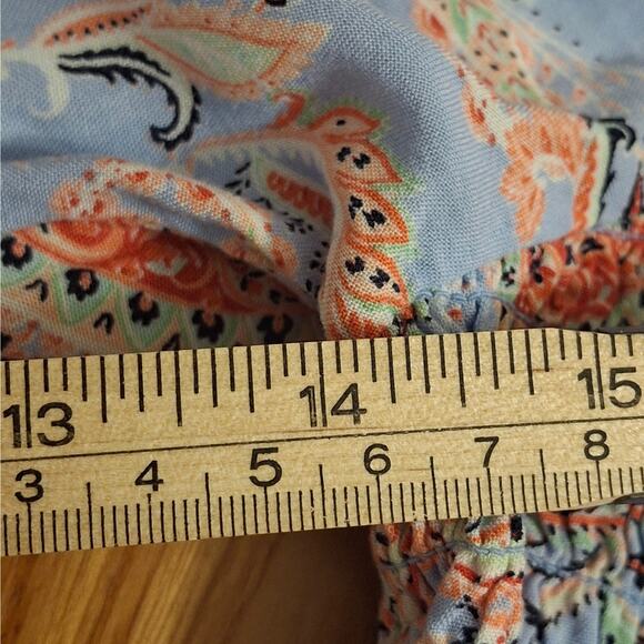Francesca's Floral Peplum Top XL - Picture 5 of 5